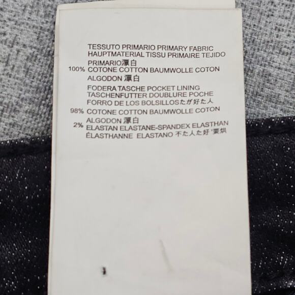 Avenue George V Paris Jeans Mens 36 Black Silver Skater Streetwear Grunge Punk - Picture 13 of 16